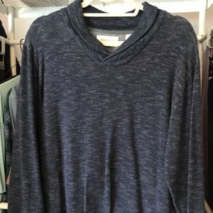 Heather blue, light-weight sweater